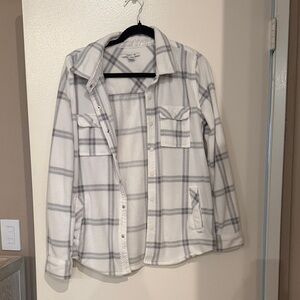 O'Neill Black and White Plaid Shirt